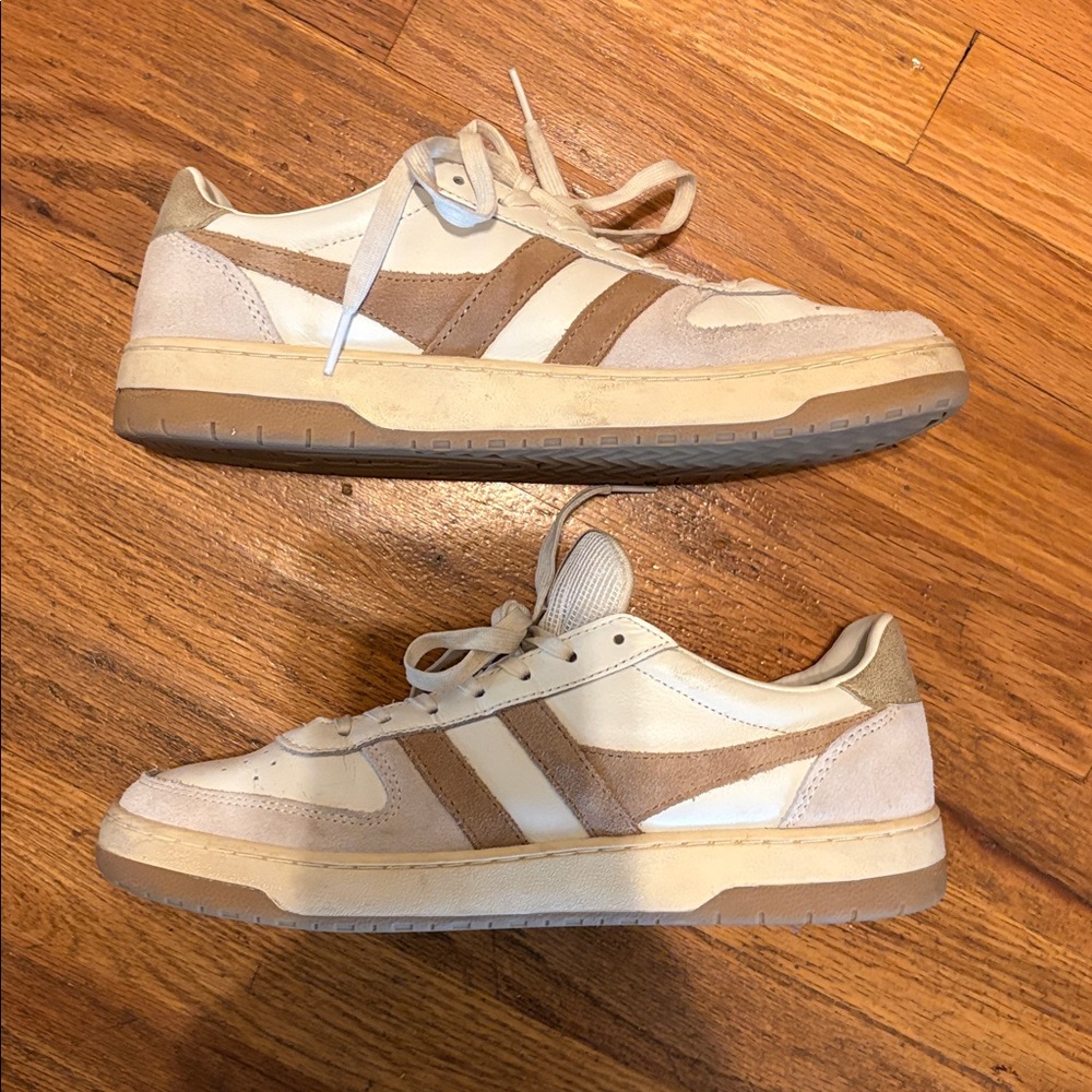 Gola Cream and Brown Sneakers - Picture 4 of 6